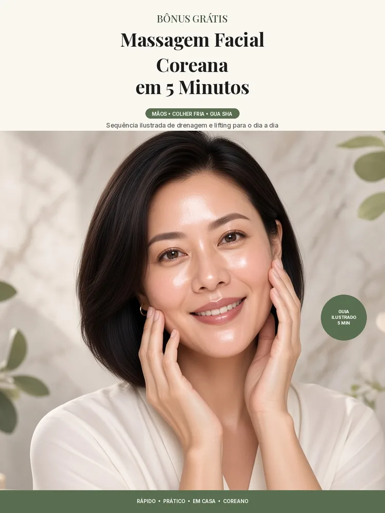 Capa do bônus Massagem Facial Coreana em 5 Minutos
